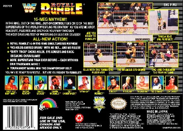 WWF Royal Rumble (USA) box cover back